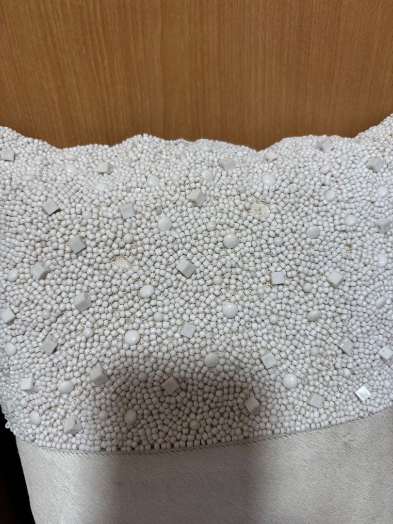 Ttww　NEED'K ビーズ　レーザー　クッション　ホワイト系　2個