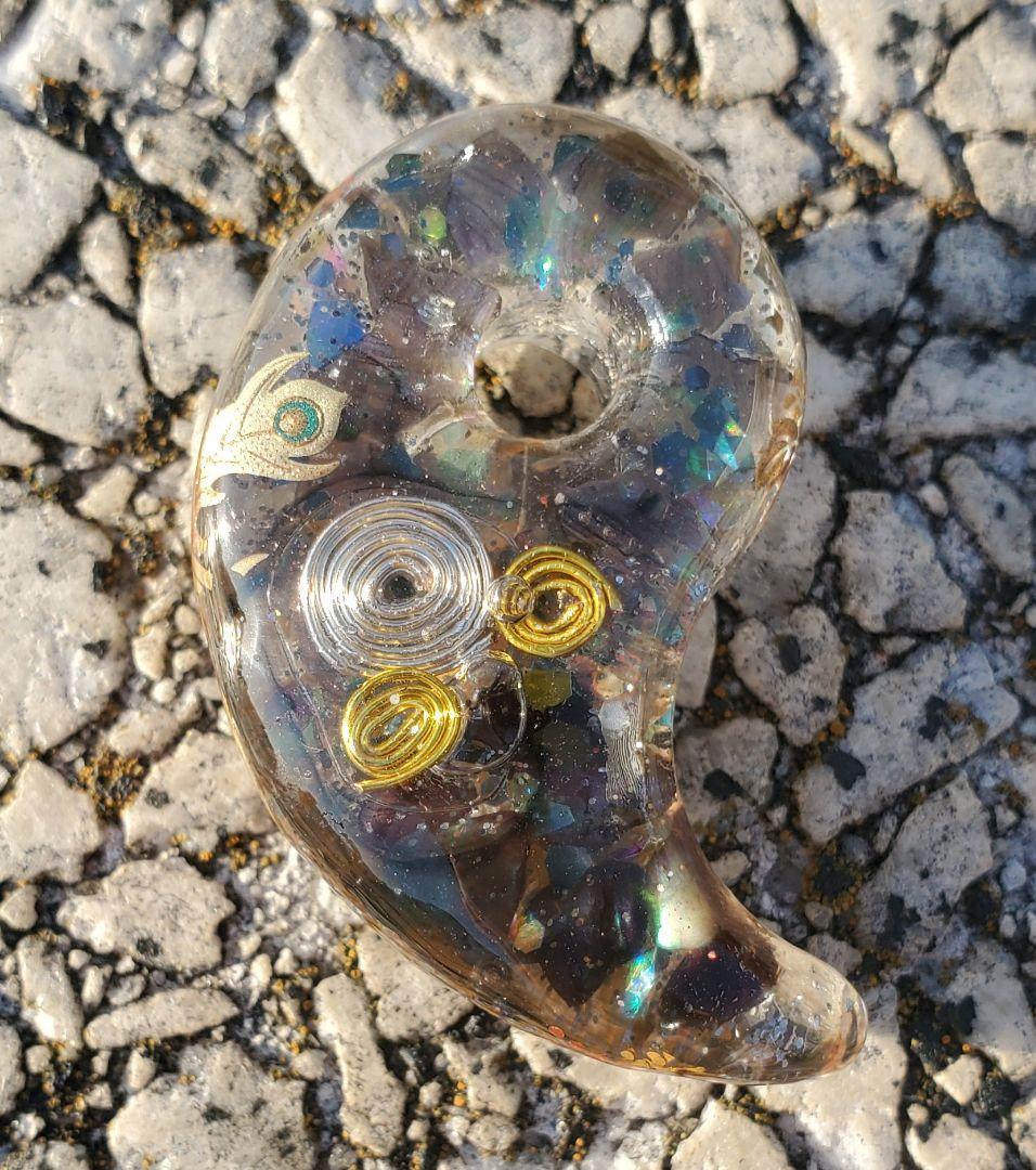 鳳凰の統合勾玉オルゴナイト✩.*˚  金龍銀龍エンパワーメントヒーリング付き☆