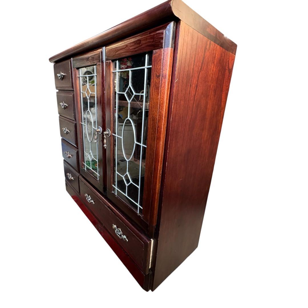 アンティークPT ５SD R １L D R ステンド キャビネット