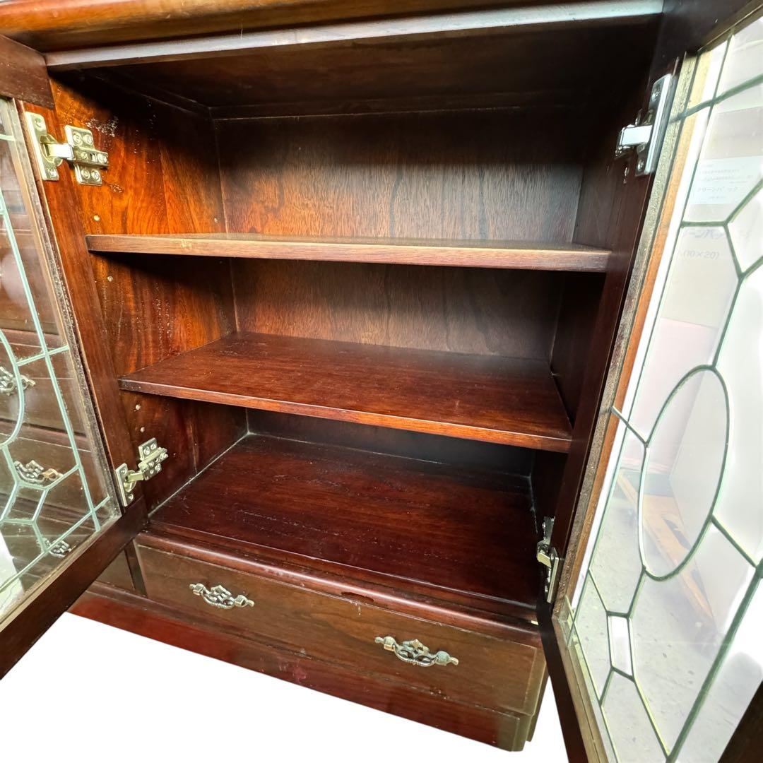 アンティークPT ５SD R １L D R ステンド キャビネット