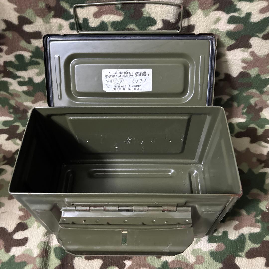 フランス軍　60s 70s CAL.50 AMMO BOX 弾薬箱　送料無料　②