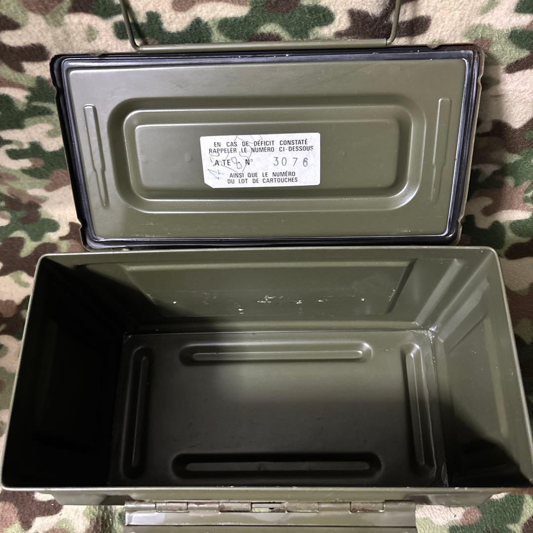 フランス軍　60s 70s CAL.50 AMMO BOX 弾薬箱　送料無料　②