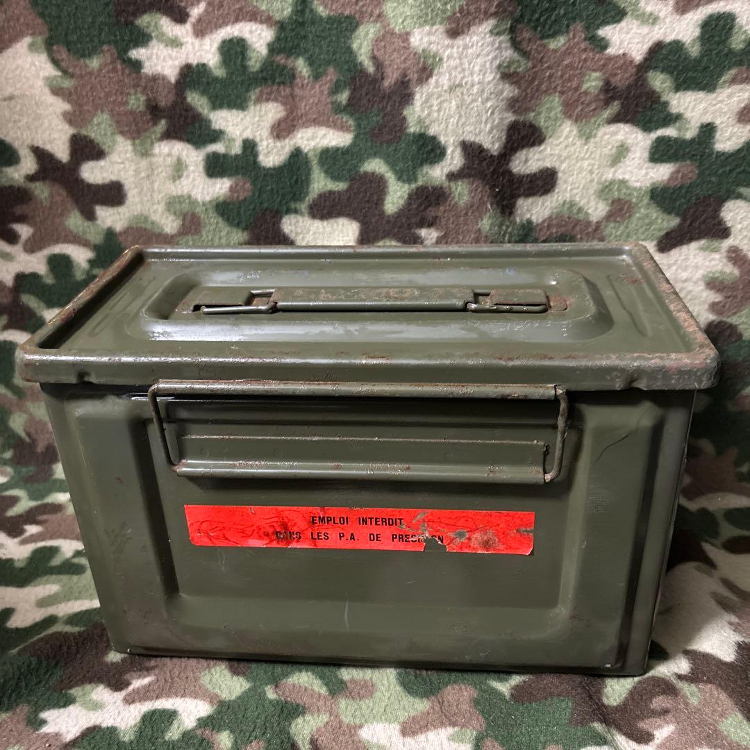 フランス軍　60s 70s CAL.50 AMMO BOX 弾薬箱　送料無料　②