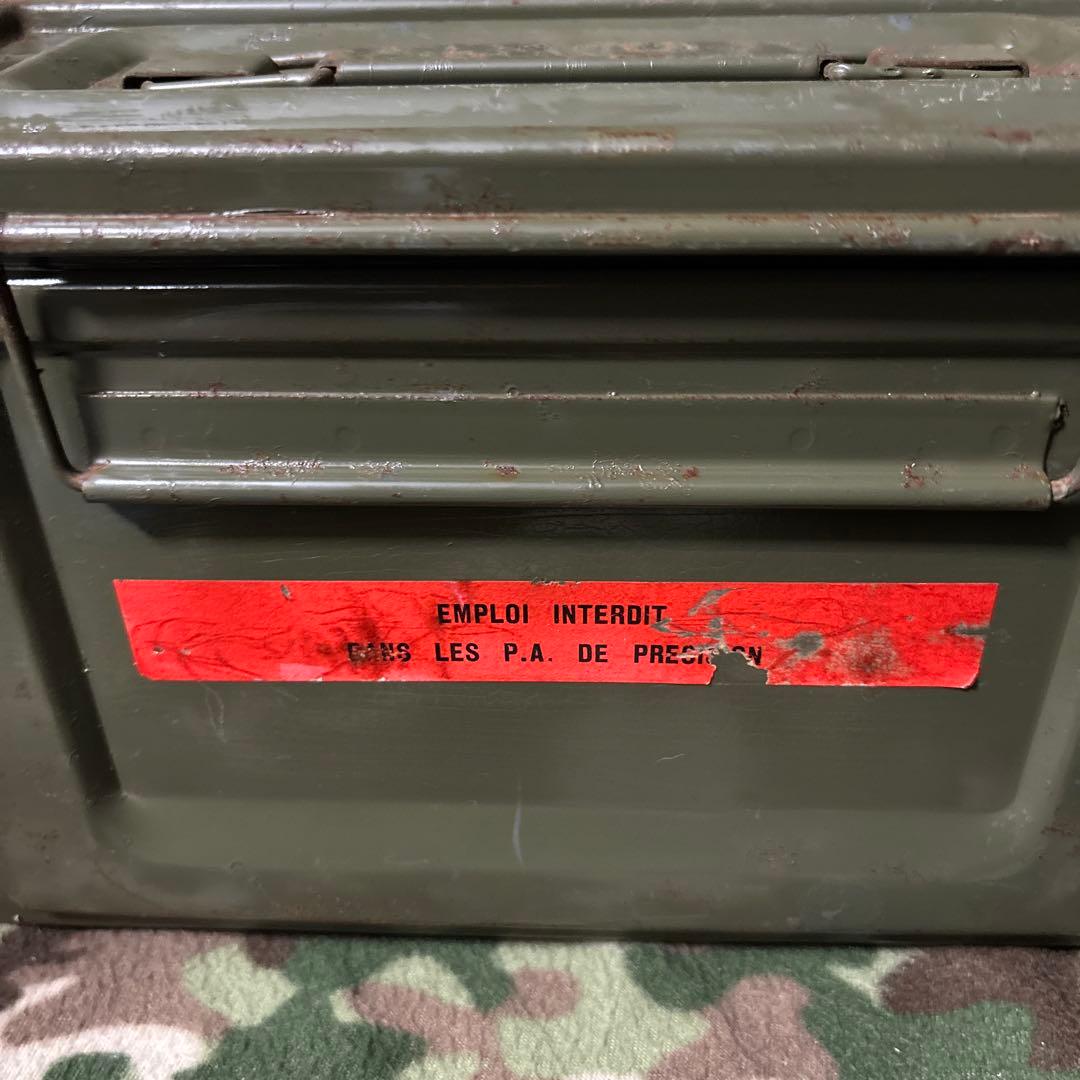 フランス軍　60s 70s CAL.50 AMMO BOX 弾薬箱　送料無料　②