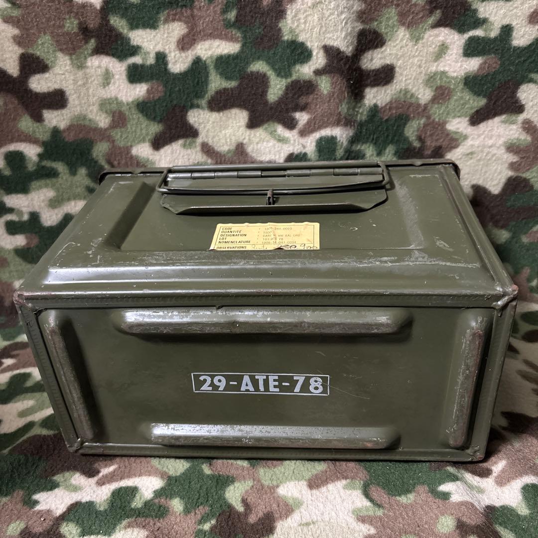 フランス軍　60s 70s CAL.50 AMMO BOX 弾薬箱　送料無料　②