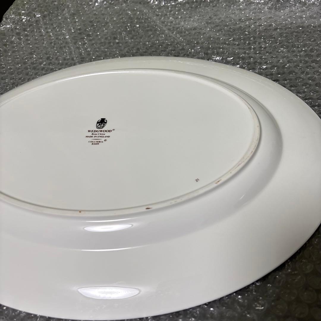  ウェッジウッド コロンビア オーバルプレート セージグリーン