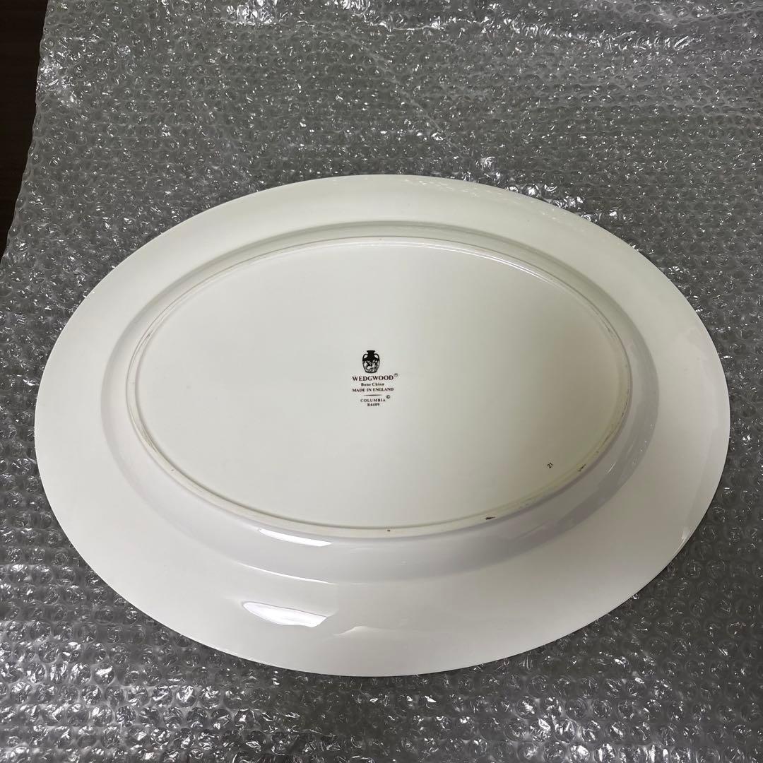  ウェッジウッド コロンビア オーバルプレート セージグリーン