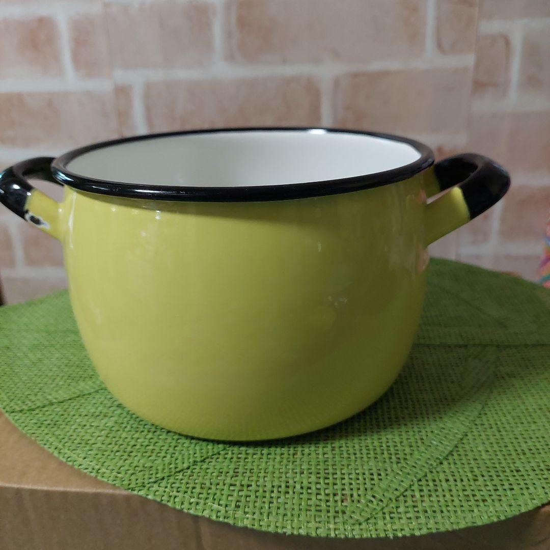 【新春セール！】ビンテージ!! 激レア!!コクムス レモンイエロー 両手鍋