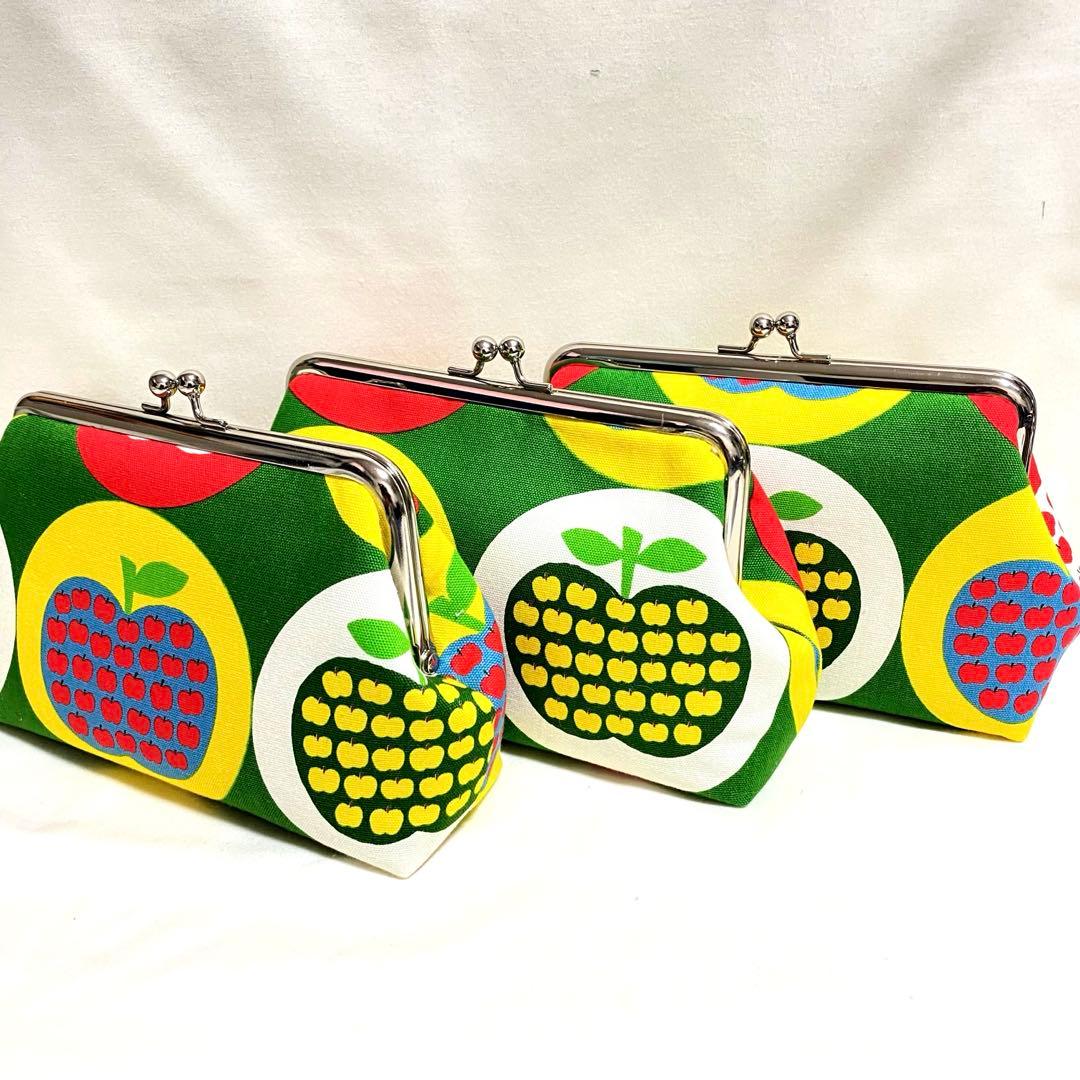 hatenamama23　がま口財布　がま口ポーチ　ハンドメイド