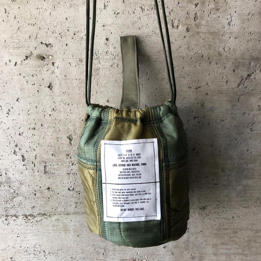 【HＢ2000】６０cmショルダー パッチワークリメイクペイシェントバッグ　巾着