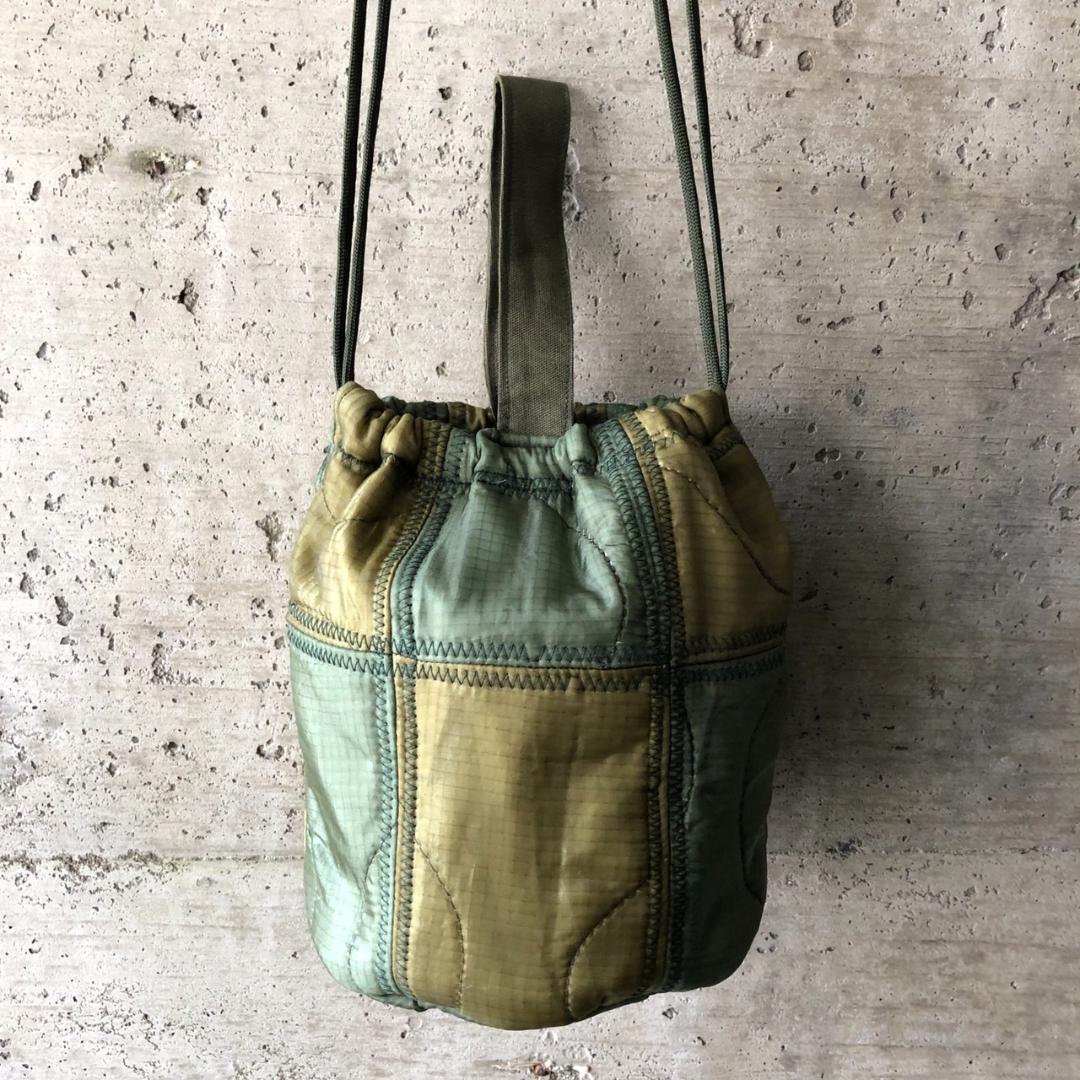 【HＢ2000】６０cmショルダー パッチワークリメイクペイシェントバッグ　巾着