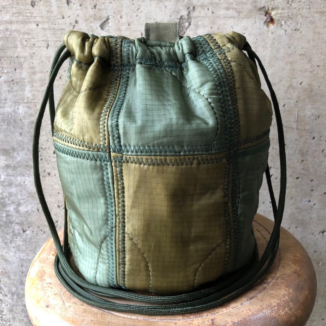 【HＢ2000】６０cmショルダー パッチワークリメイクペイシェントバッグ　巾着