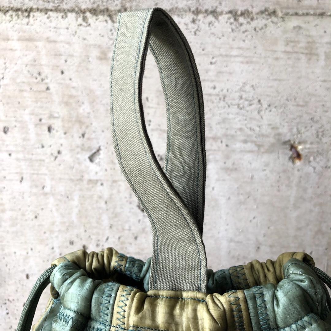 【HＢ2000】６０cmショルダー パッチワークリメイクペイシェントバッグ　巾着