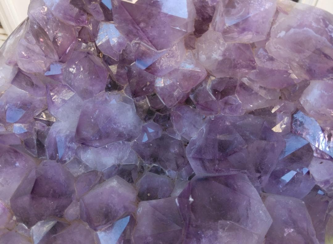 アメジスト クラスター 原石　誕生石　魔除け　金運　鑑賞石　台付 パワーストン