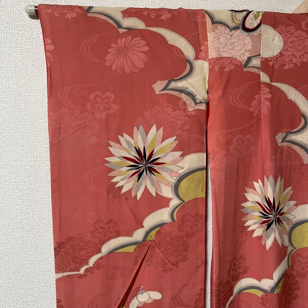 七五三　大きめ7歳　ハーフ成人式　ピンク　正絹