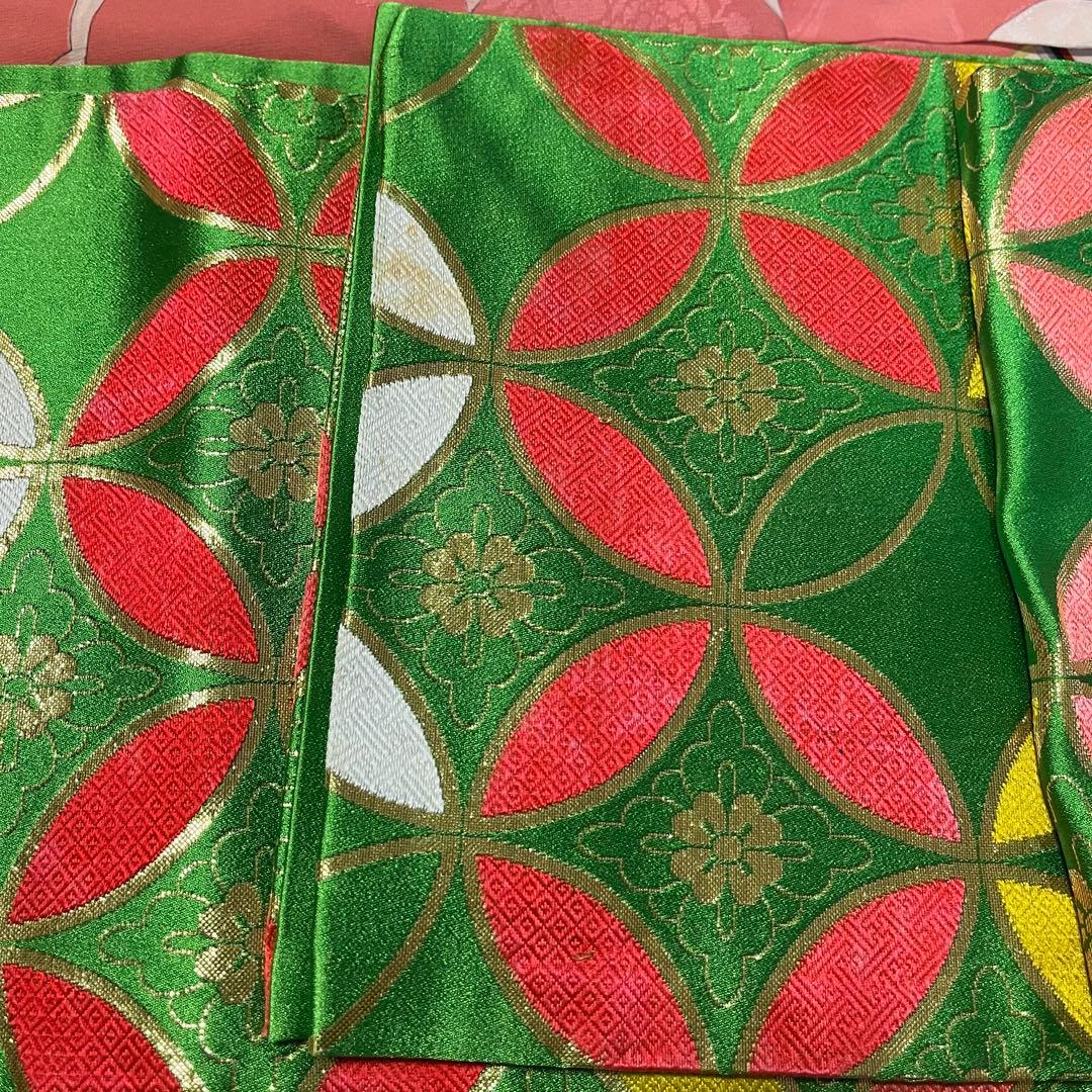 七五三　大きめ7歳　ハーフ成人式　ピンク　正絹