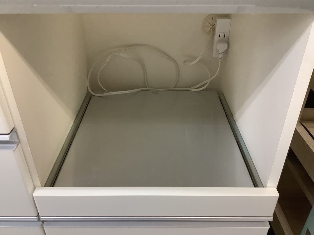 パモウナ キッチンカウンター 幅140cm｜鏡面ホワイト｜