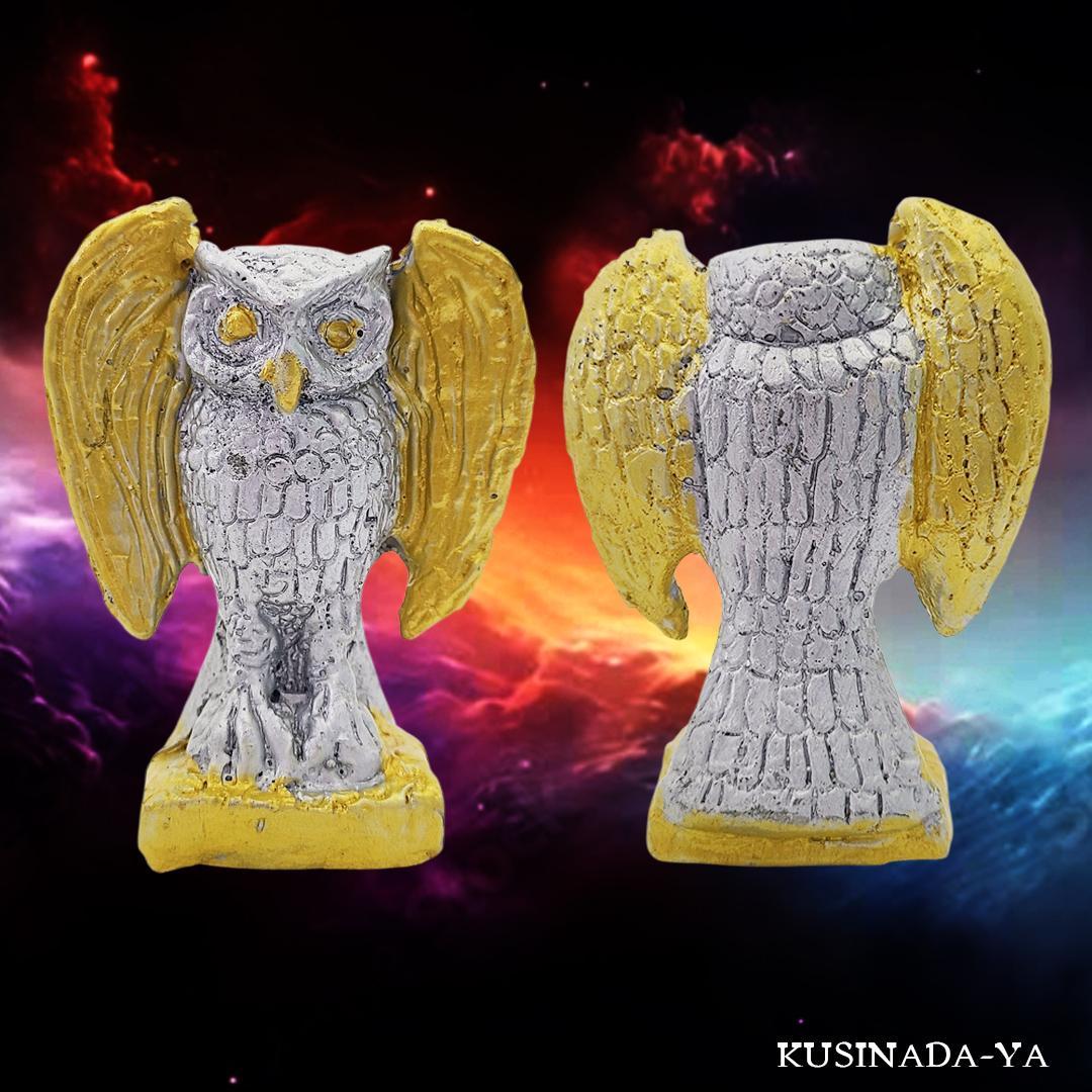 プラクルアン 金運の自動拾集 夜通し富を運ぶ フクロウ像 商売繁盛 (呪文付)