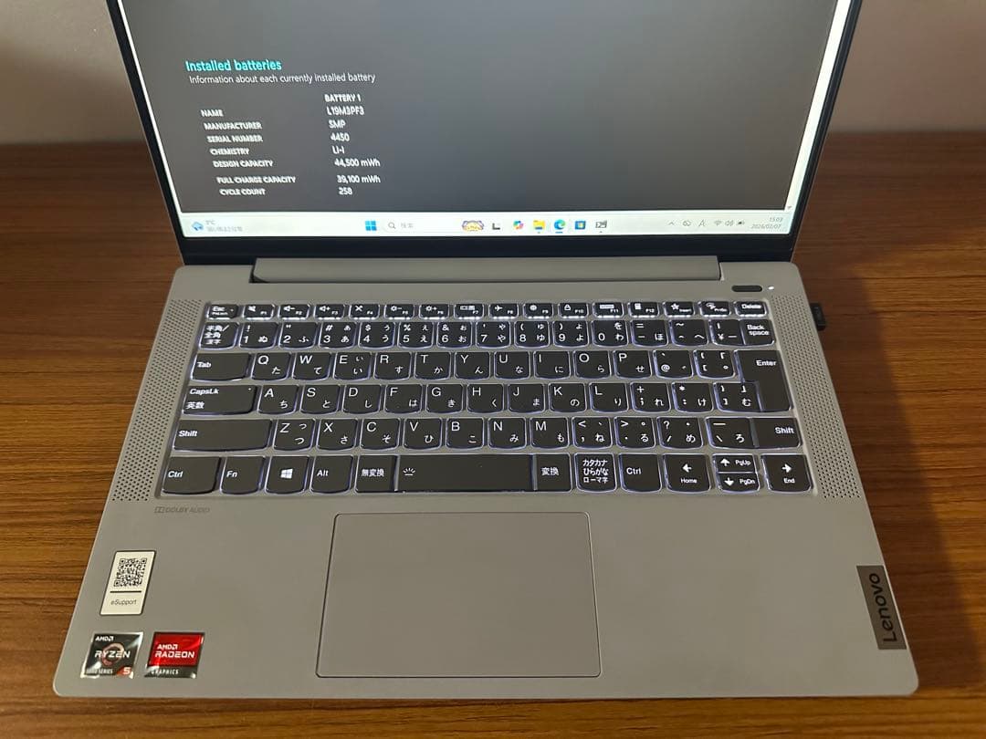 Windowsノート本体 1.ideaPad5 14ALC05 Ryzen 5 5500 8/256