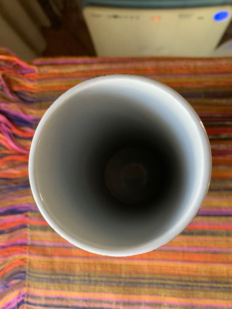 ビヨンヴィンブラッド　ニモール窯のレアなビンテージ黒デュエット柄の花瓶！