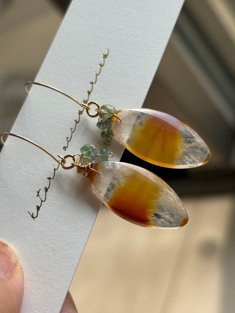 C72 アゲートドゥルージーのピアス