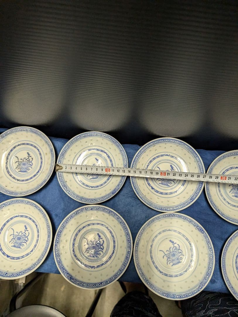 中国景徳鎮お皿、9枚小皿