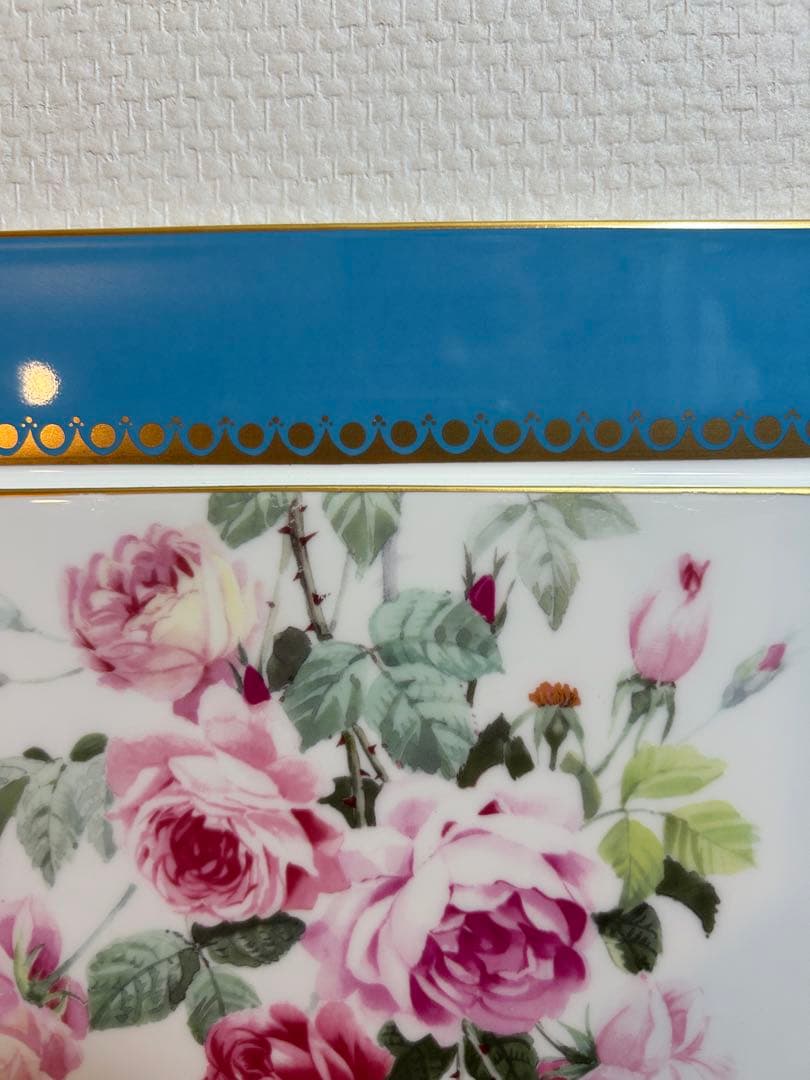 Sango MAGNA 三郷陶器　加藤吉春作 陶画　 陶板　タイル　花　薔薇