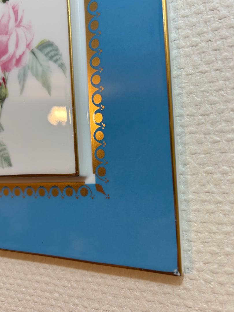 Sango MAGNA 三郷陶器　加藤吉春作 陶画　 陶板　タイル　花　薔薇