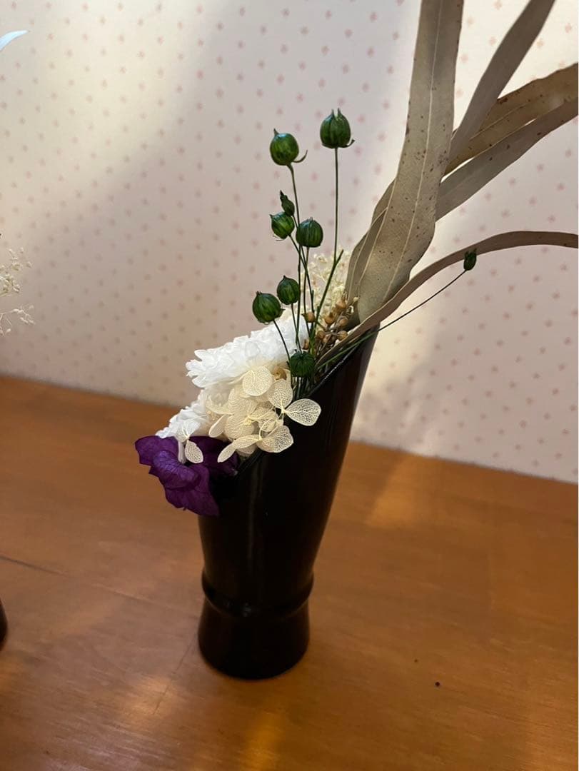 一対　仏花　お盆　お仏壇お供え　プリザーブドフラワー　ことね菊　ギフト