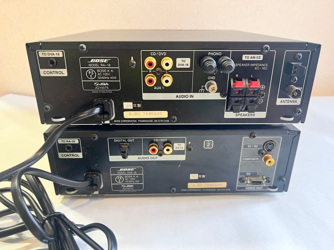 BOSE RA-18＆ DVA-18 DVDプレーヤー
