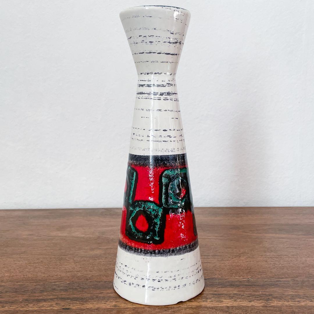 【ドイツ Scheurichの背の高い花瓶 】ヴィンテージ 343