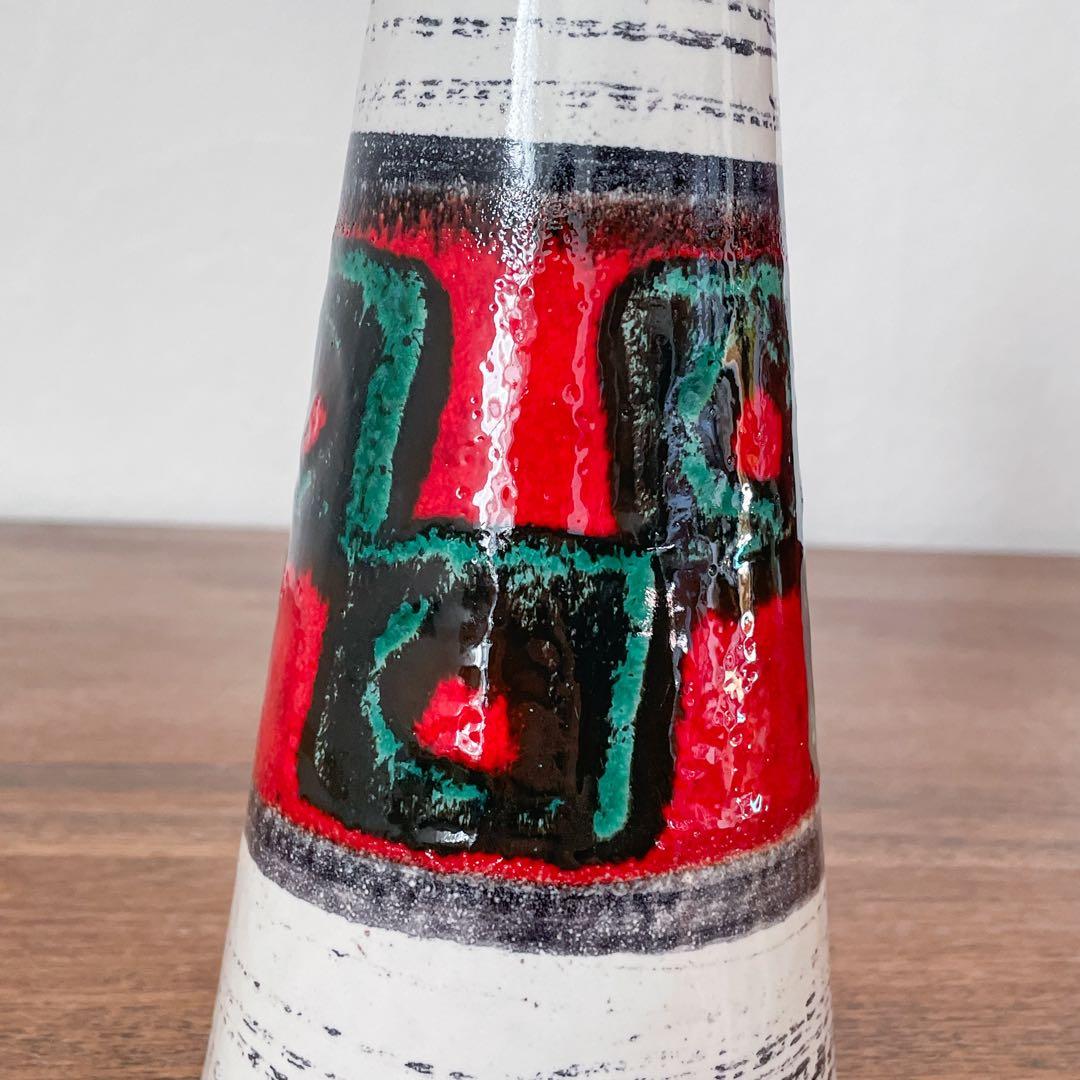 【ドイツ Scheurichの背の高い花瓶 】ヴィンテージ 343