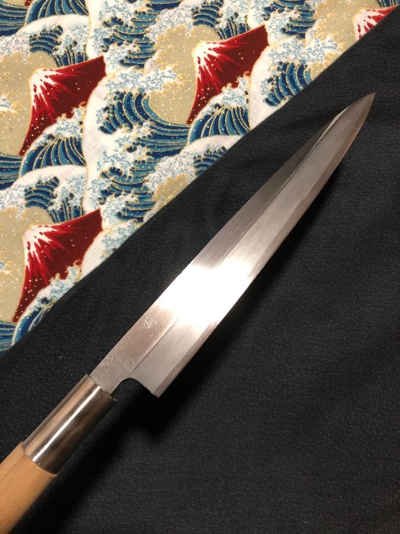 【研ぎ済み】白鋼・手打ち　特製　柳刃包丁　刺身包丁　和包丁　ナイフ　料理　釣り