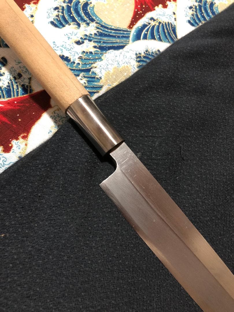 【研ぎ済み】白鋼・手打ち　特製　柳刃包丁　刺身包丁　和包丁　ナイフ　料理　釣り