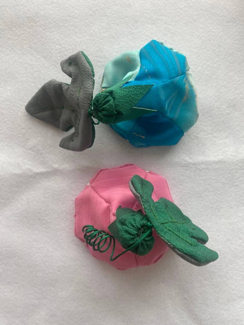 ちりめん細工「朝顔」2個セット他