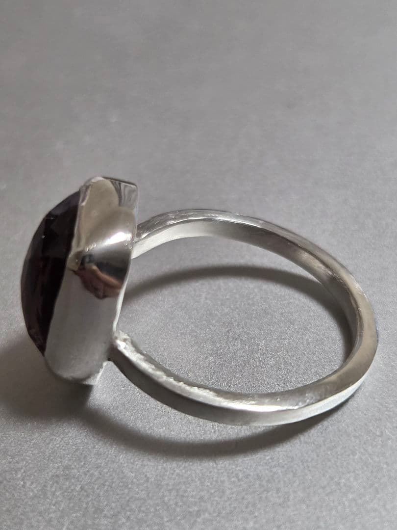 ハンドメイド　セレスチャルクォーツ　シルバーリング　12号