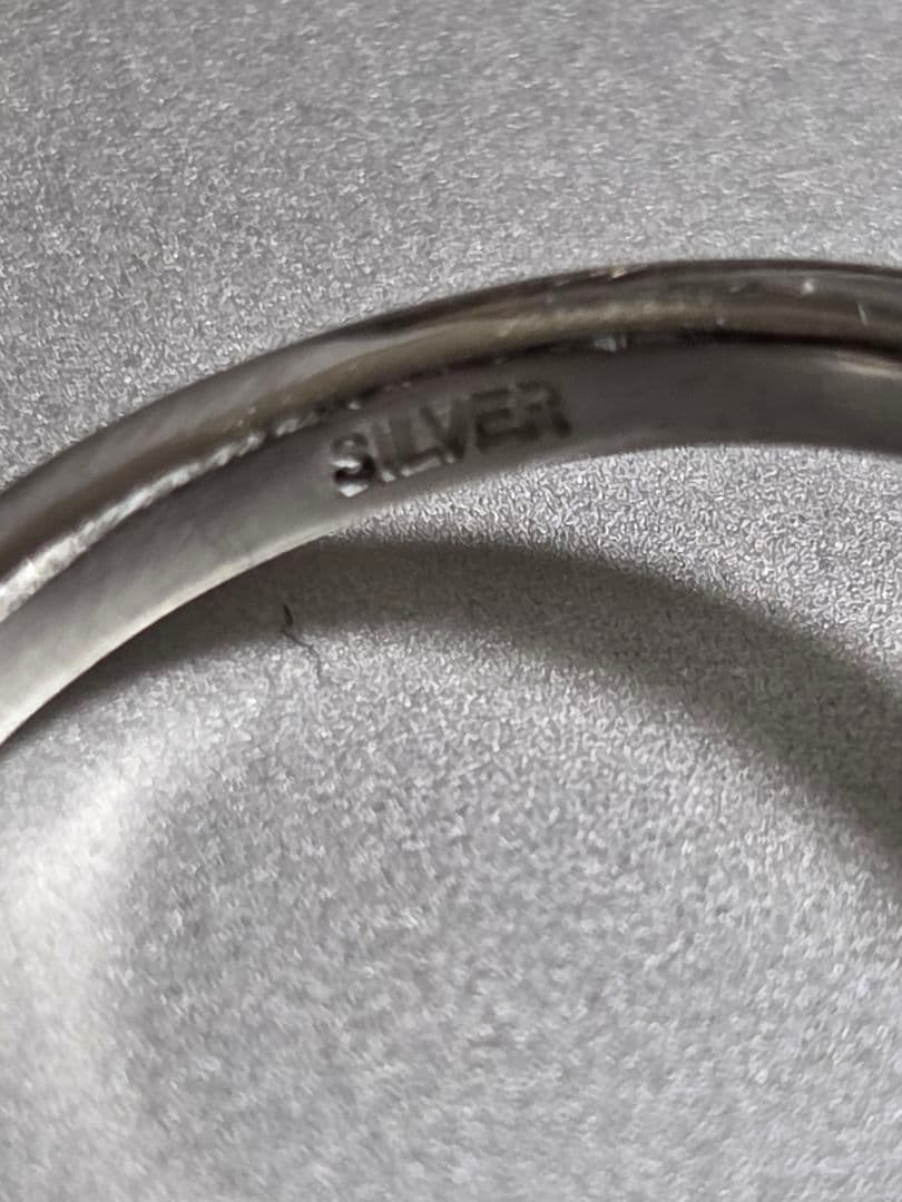 ハンドメイド　セレスチャルクォーツ　シルバーリング　12号