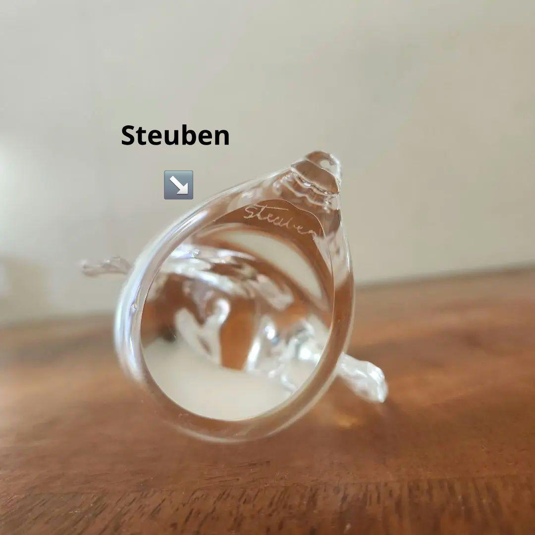 STEUBEN スチューベン クリスタルガラス　ペンギン ペーパーウェイト