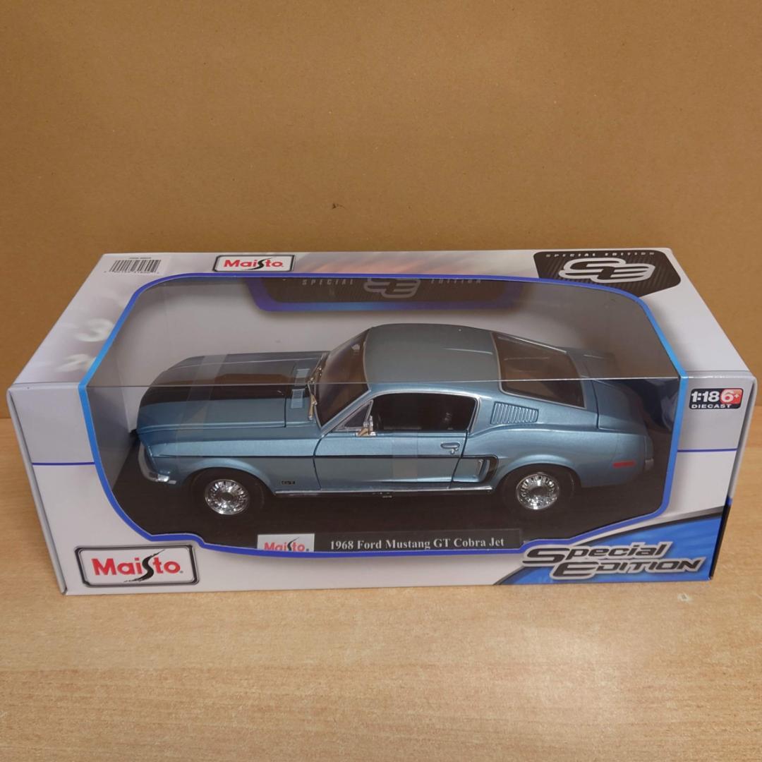1/18 フォードマスタングGT コブラ ジェット 1968 マイスト製ミニカー