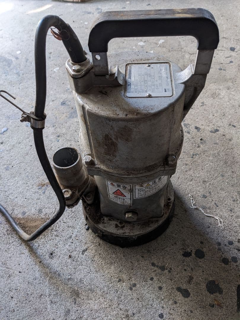 水中ポンプ　荏原50EQS5.4S 100V 0.4kw　50hz