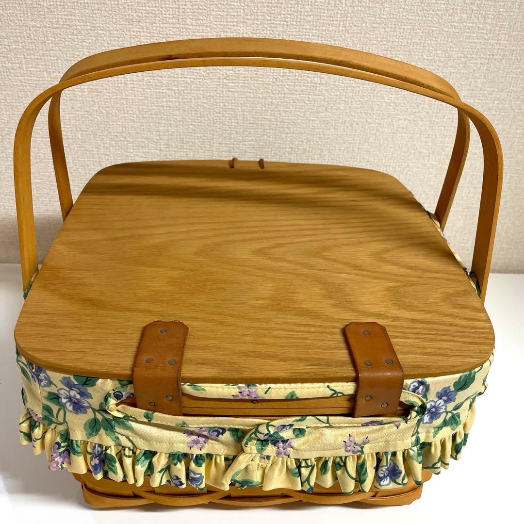 【美品】ロンガバーガー Longaberger バスケット ケーキバスケット