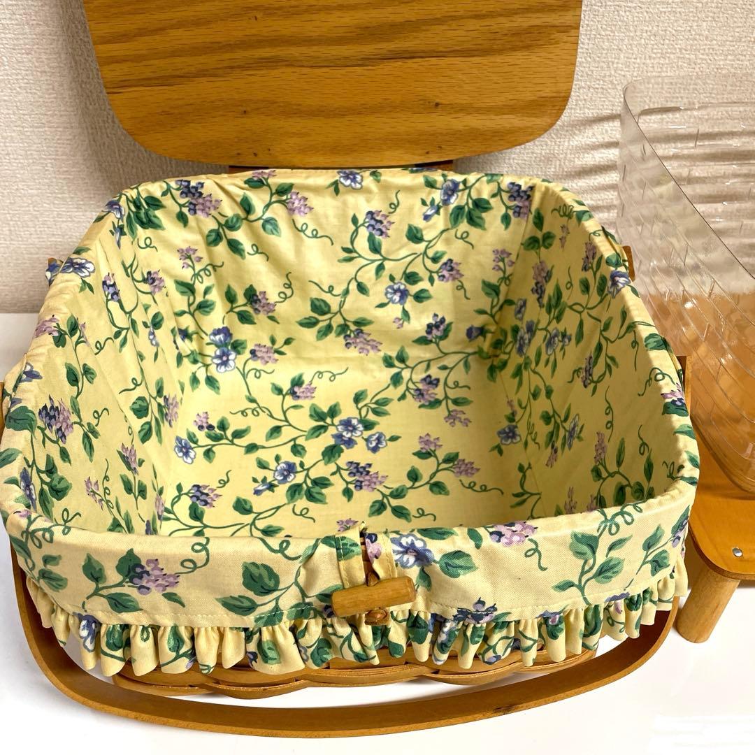【美品】ロンガバーガー Longaberger バスケット ケーキバスケット