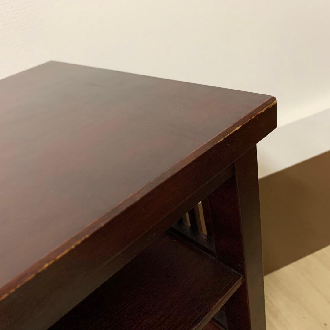 九州 日向民芸家具 無垢材 スリッパラック シェルフ