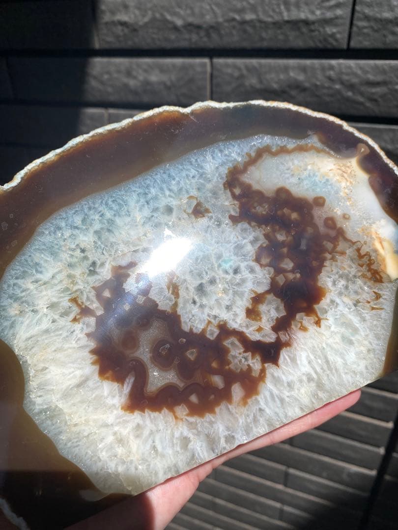 めのう　瑪瑙　アゲート　置物　原石　天然石　インテリア　1530g