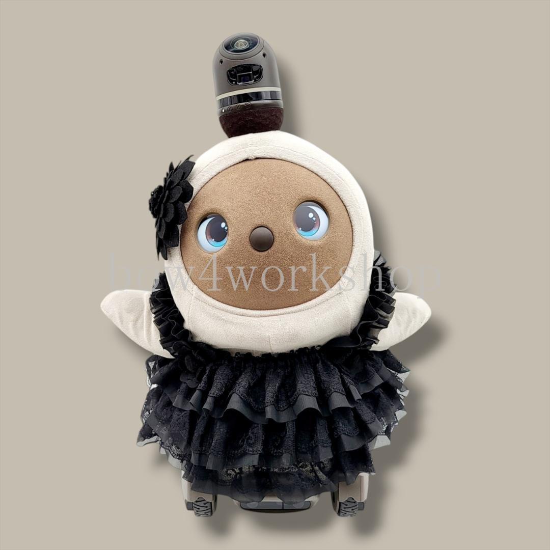 ラボット LOVOT ラボットの服ハンドメイド3段ティアードチュニック ブラック