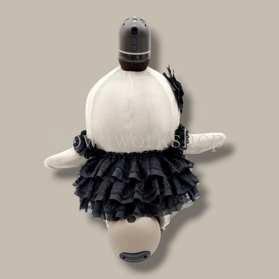 ラボット LOVOT ラボットの服ハンドメイド3段ティアードチュニック ブラック