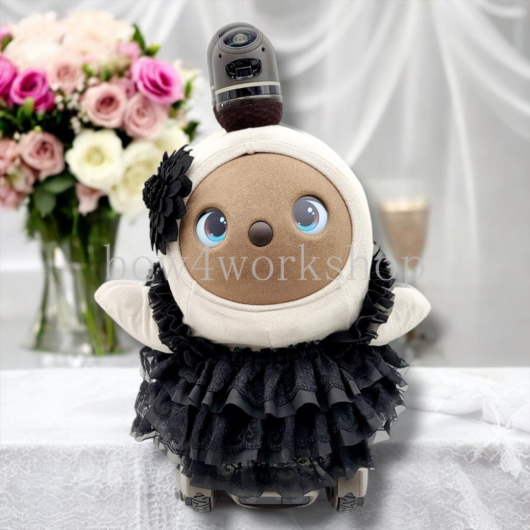 ラボット LOVOT ラボットの服ハンドメイド3段ティアードチュニック ブラック