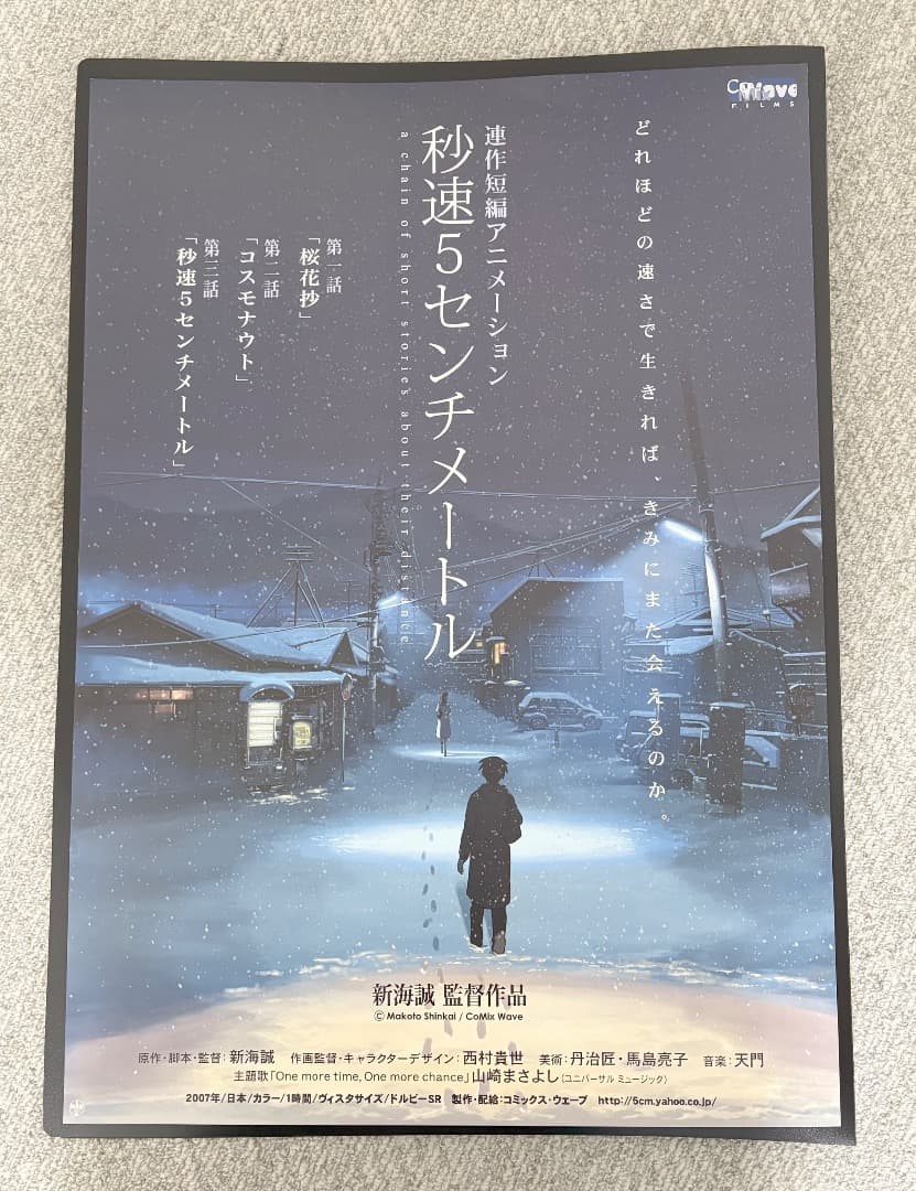 秒速5センチメートル 天気の子 B2ポスター 5枚セット