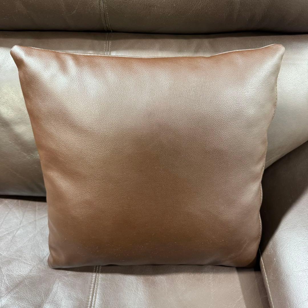 ニトリ ソファ 3人掛け 合皮 ブラウン Nポケット 格安 d5007