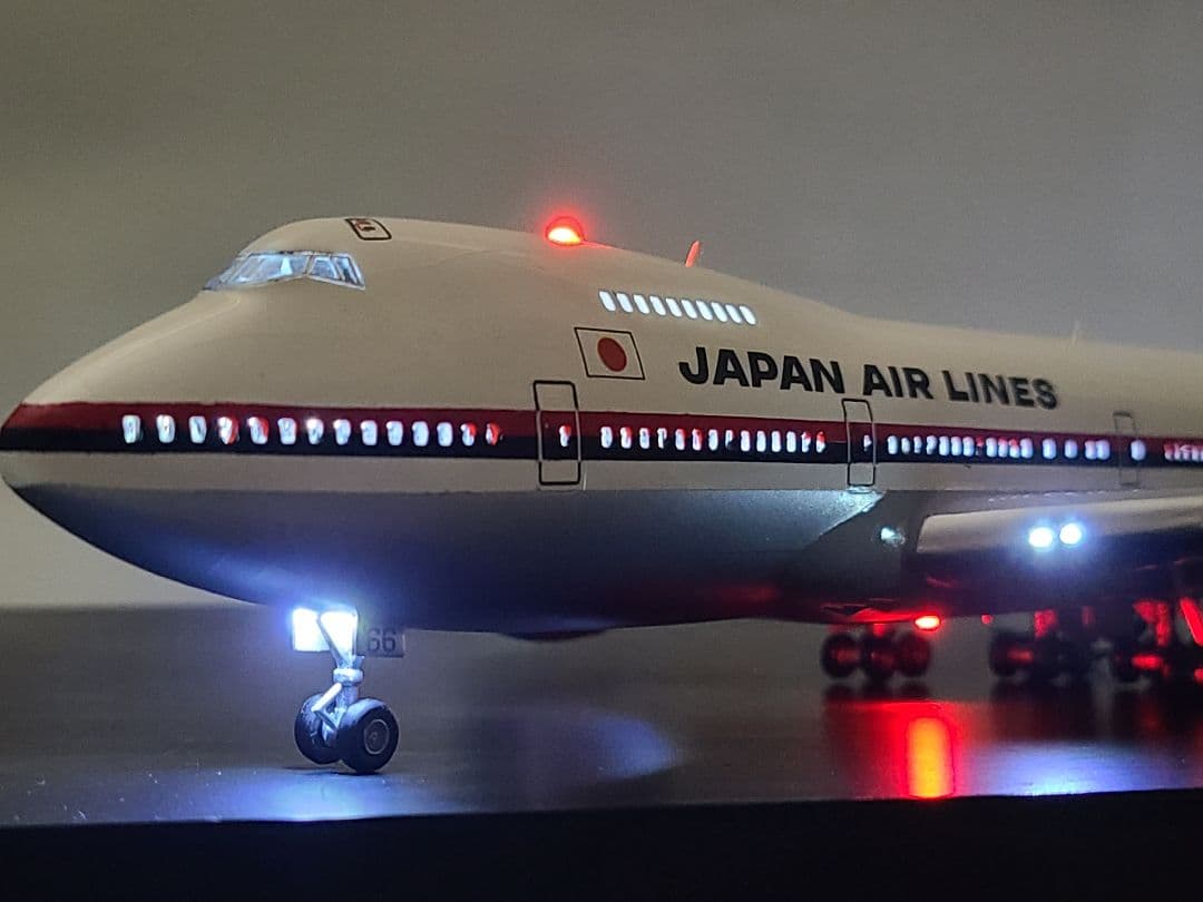 JAL BOEING 747-200 LED仕様完成品